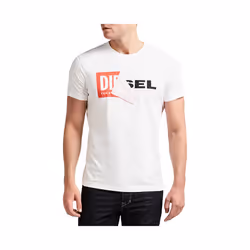 DIESEL T DIEGO QA Mens T Shirt Casual Cotton Tee - M, White
