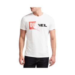 DIESEL T DIEGO QA Mens T Shirt Casual Cotton Tee - M, White