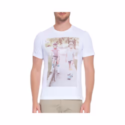 DIESEL T JOE RV 100 Mens T-Shirt Short Sleeve Ribbed Top Summer Casual White Tee - L