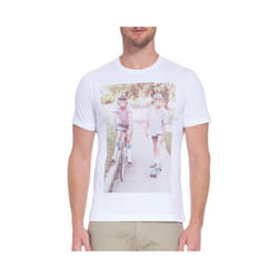 DIESEL T JOE RV 100 Mens T-Shirt Short Sleeve Ribbed Top Summer Casual White Tee - L