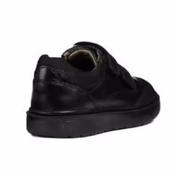 Geox Boys J Riddock Touch Fastening Leather Shoe - 9 Uk Child, Black