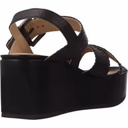 Geox Women's Platform Flatform Sandals  Black Black C9999  8.5