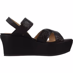 Geox Women's Platform Flatform Sandals  Black Black C9999  8.5