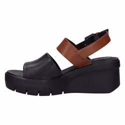 Geox Women's Platform Flatform Sandals  Black Black Brown C0111  US-0