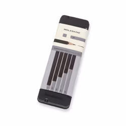 Moleskine 710470, Graphite pencil, Black, Silver, Black, 3 mm, FSC, Metal box