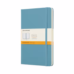 Moleskine Classic Notebook, Monochromatic, Blue, Matt, 70 g/m², Lined paper, Hardcover