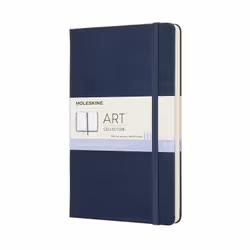 Moleskine Sketchbook, Monochromatic, Blue, Matt, 165 g/m², Hardcover, Adult