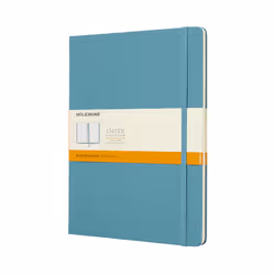Moleskine Classic Notebook, Monochromatic, Blue, Matt, 70 g/m², Lined paper, Hardcover
