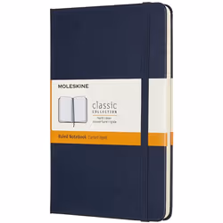 Moleskine Classic, Monochromatic, Blue, 208 sheets, Lined paper, Hardcover, Universal