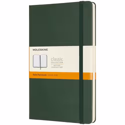 Moleskine Classic, Monochromatic, Green, 240 sheets, 70 g/m², Lined paper, Hardcover