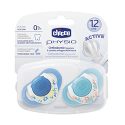 Chicco 75035210000 baby pacifier Classic baby pacifier Round Silicone Blue