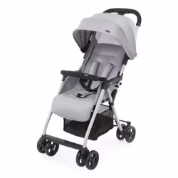 Chicco OHlalà 3, Canopy, Lightweight stroller, Any gender, Solid wheels, Foldable, Grey