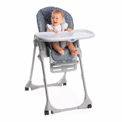 Chicco Polly Easy Traditional high chair Padded seat Black, Grey, White - Additional view 7