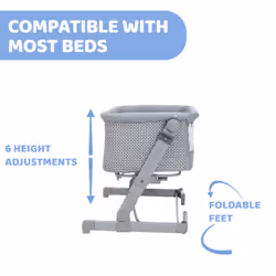 Chicco Next2Me Go Baby cot Fabric, Plastic Light grey - Additional view 5