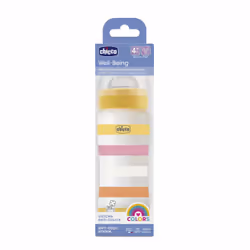 Chicco 00028637110000 feeding bottle 330 ml Translucent, White, Yellow Plastic