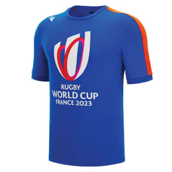 Macron RWC 2023 Rugby World Cup Cotton Tee (Blue) - S