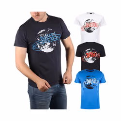 DIESEL T DIEGO NC Mens T Shirt Short Sleeve - Black, S