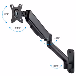 Techly ICA-LCD G112E monitor mount / stand 81.3 cm (32") Wall Black