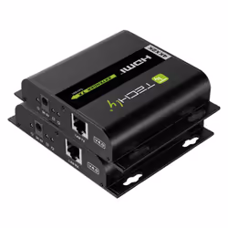 Techly IDATA EXTIP-3834KV5 AV extender AV transmitter & receiver Black