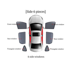 For Kia NIRO DE 2016-2022 Magnetic Car Sunshade Visor Front Windshield - 6PCS