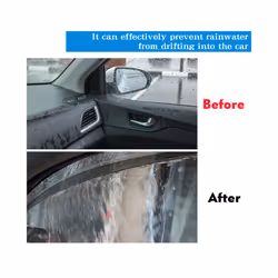 Rain Deflector For Jeep Cherokee KL 2014 2015 2016~2022 Car Windabweiser - Black Transparent