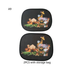 2pcs Car Side Vehicle Window Parts  Window Sunshade Curtains Adjustable - A9