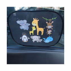 2pcs Car Side Vehicle Window Parts  Window Sunshade Curtains Adjustable - A9