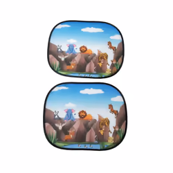2pcs Car Side Vehicle Window Parts  Window Sunshade Curtains Adjustable - A9