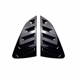 For VW Polo MK4 9N MK5 6R 6C Polo MK6 Rear Triangle Vehicle Window Parts - Gloss Black MK6