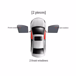 For Mercedes Benz C Class W205 2014-2021 Car Rear Side Baby Vehicle Window - 2PCS Front