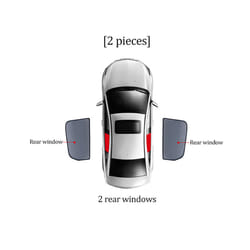 For Mercedes Benz C Class W205 2014-2021 Car Rear Side Baby Vehicle Window - 2PCS Rear