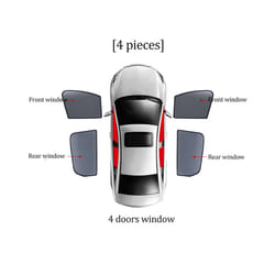 For Mercedes Benz C Class W205 2014-2021 Car Rear Side Baby Vehicle Window - 4PCS Front Rear