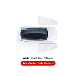 YZ For Tesla Model 3 Y ice crystals Side Vehicle Window Parts  Window - MY White front row