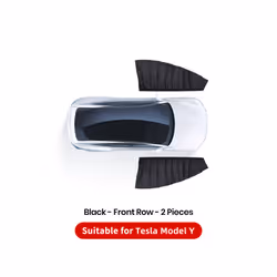 YZ For Tesla Model 3 Y ice crystals Side Vehicle Window Parts Window - MY Black front row