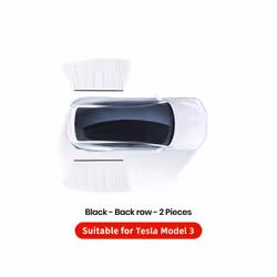 YZ For Tesla Model 3 Y ice crystals Side Vehicle Window Parts  Window - M3 White  back row