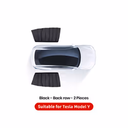 YZ For Tesla Model 3 Y ice crystals Side Vehicle Window Parts Window - MY Black back row