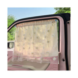 Cotton Embroidered Universal Car Curtain Cover Newborn Baby Side Vehicle