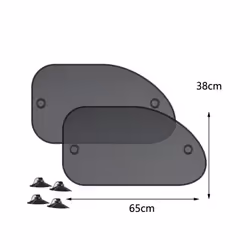 Super Quality 2pcs Black Side Car Sun Shades Rear Vehicle Window Parts