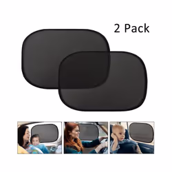Car Vehicle Window Parts Window Shade 2 Pack 44x36cm Cling Sunshade for