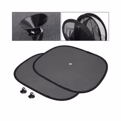 2PCS Car Vehicle Window Parts Window Sunshade Sun Shade Visor Side Mesh