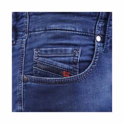 DIESEL GRUPEE NE 0674Y Womens Denim Jogg Jeans Slim Fit Skinny Blue Sweat Pant - W23 L31