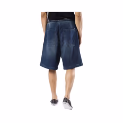 DIESEL D BAGLEY 0NAMB Mens Denim Shorts Loose Fit Blue Casual Summer Beachwear - Small