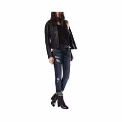 DIESEL BELTHY 0854T Womens Jeans Distressed Slim Fit Casual Dark Blue Denim Pant - W24 L32
