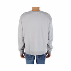 DIESEL S POND GR Mens Oversized Sweatshirt Crew Neck Winter Pullover Jumper Grey - 2XL