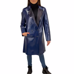 DIESEL L LILAC Womens Jacket Double Breasted Coat Winter REVERSIBLE Overcoat - M