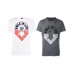 DIESEL T DIEGO HM Mens T Shirt Short Sleeve Crew Neck Casual Summer Cotton Tees - S