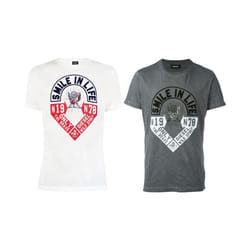 DIESEL T DIEGO HM Mens T Shirt Short Sleeve Crew Neck Casual Summer Cotton Tees - S