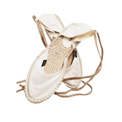 DIESEL ESPADRILLAS RAGS Womens Sandals Casual Denim - White, USA 8.5