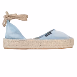 DIESEL ESPADRILLAS RAGS Womens Sandals Casual Denim - Light Blue, USA 8.5