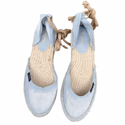 DIESEL ESPADRILLAS RAGS Womens Sandals Casual Denim - Light Blue, USA 9